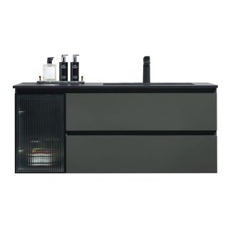 Тумба с раковиной Orans BC-2055-1200R 2055120R 120 см тёмно-серый матовый