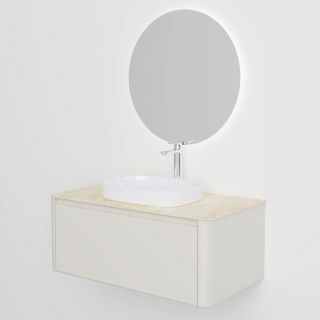 Тумба с раковиной Black&White Universe 9161000 100 см бежевый