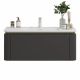 Тумба с раковиной Black&White Universe 9351200 120 см серый