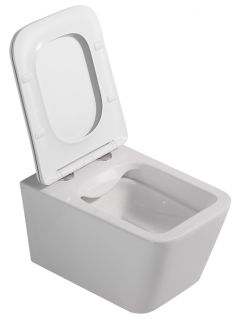 Подвесной унитаз ABBER Rechteck AC1201 безободковый белый