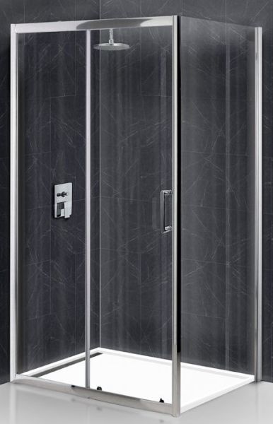 Душевой уголок BelBagno UNO-195-AH-1-120/90-C-Cr 120x90см хром/прозрачное