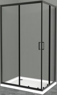 Душевой уголок BelBagno Uno 120x90см чёрный UNO-195-AH-2-120/90-C-NERO