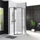 Душевой уголок BelBagno Uno 90см чёрный UNO-195-P-1-90-C-NERO