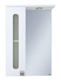 Зеркальный шкаф с подсветкой Misty Урал 50см левый белый