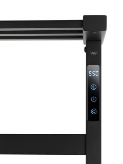 Полотенцесушитель электрический Wonzon & Woghand Frankfurt WW-A1026-MB 48x64 см чёрный матовый