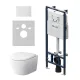 Комплект унитаза с инсталляцией AM.PM Sense IS100101.741701 сиденье микролифт
