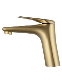 Смеситель для раковины Wonzon & Woghand Elbe WW-A41222-BG брашированное золото