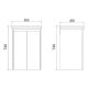 Тумба под раковину подвесная Velvex Klaufs tp.KLA.COM.50.2D, 50 см