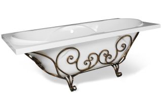 Кованая подставка для ванны Эстет Астра ФР-00000718 патина
