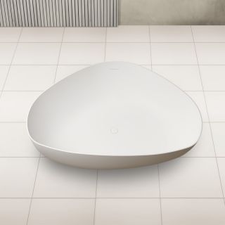 Ванна из искусственного камня ABBER Stein AS9608 130x180см белый матовый