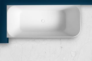 Ванна из искусственного камня ABBER Stein AS9621-1.7 L левая 170x75см белый матовый