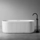 Ванна из искусственного камня ABBER Stuttgart AM9925 170x75см белый матовый