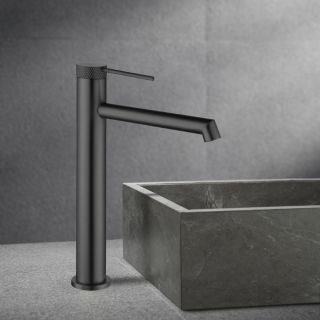 Смеситель для раковины Vincea Rim VBF-2RM2GM, вороненая сталь