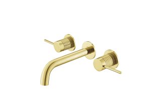 Смеситель для раковины Vincea Groove VBFW-4G1BG4 встраиваемый, брашированное золото