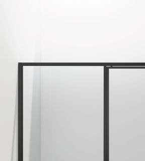 Душевая дверь Vincea Slim 8mm VDP-4SL120CLB, черный, стекло прозрачное