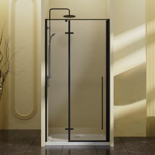 Душевая дверь Vincea Slim-N VDPH-5SN900CLB, 900, черный, стекло прозрачное