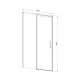 Душевая дверь Vincea Dice VDS-4D150CL, 1500, хром, стекло прозрачное