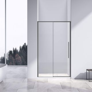 Душевая дверь Vincea Slim-N VDS-4SN130CLGM, 1300, вороненая сталь, стекло прозрачное