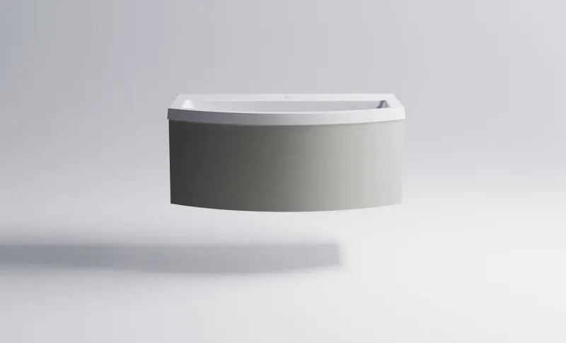 Тумба с раковиной Astra-Form Венеция 2.0 3100003ncss3502-y+04010022 80 см серо-бежевый матовый