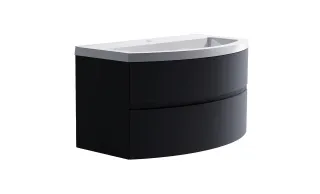 Тумба с раковиной Astra-Form Венеция 2.0 03100004ral7024+04010022 80 см тёмно-серый матовый