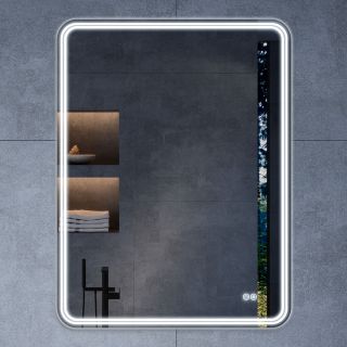 Зеркало Vincea LED VLM-3MA600-2 600×800 c сенсорным выключателем и диммером, с функцией антизапотевания