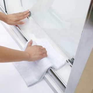 Душевой уголок Veconi Rovigo RV-055G, 1500х1000х1950, золото брашинг, прозрачное стекло