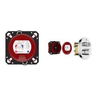 Встраиваемый смеситель для душа Vincea VSCV-322T-MCH двухфункциональный термостатический хром