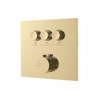 Встраиваемый смеситель для душа Vincea VSCV-431BG4 трехфункциональный, брашированное золото