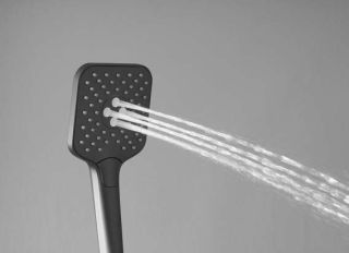 Душевая стойка Vincea Next VSFS-1N0TGM термостатическая, вороненая сталь