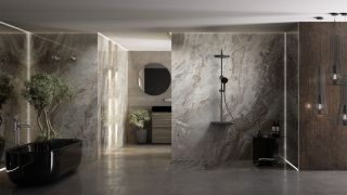 Душевая стойка Vincea Inspire VSFS-3I12TMB термостатическая, черный