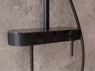 Душевая стойка Vincea VSFS-402MB, черный