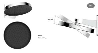 Душевой комплект Vincea VSFW-422TI3CH встраиваемый, термостатический, двухрежимный, хром