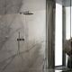 Душевой комплект Vincea Groove VSFW-4G01GM встраиваемый, двухрежимный, вороненая сталь