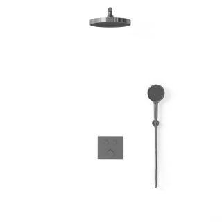 Душевой комплект Vincea VSFW-4I212GM встраиваемый, двухрежимный, вороненая сталь