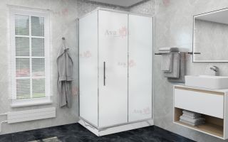 Душевой уголок AvaCan FС 120-140 + SС 90 MT хром