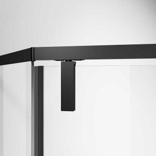 Душевой уголок Vincea Slim-N VSP-4SN900CLB, 900*900, черный, стекло прозрачное