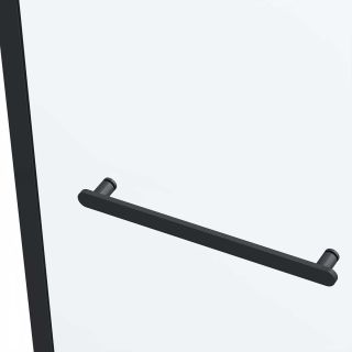 Душевой уголок Vincea Como Soft VSR-1CS8011CLB, 1100*800, черный, стекло прозрачное