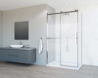 Душевой уголок Vincea Como Soft VSR-1CS8012CL, 1200*800, хром, стекло прозрачное