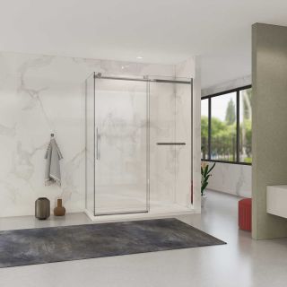 Душевой уголок Vincea Como Soft VSR-1CS8014CL, 1400*800, хром, стекло прозрачное