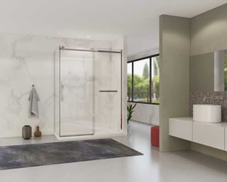 Душевой уголок Vincea Como Soft VSR-1CS9015CL, 1500*900, хром, стекло прозрачное