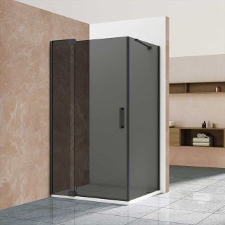 Душевой уголок Vincea Extra VSR-1E809090CGB 800/900*900, черный, стекло тонированное