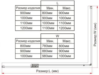 Душевой уголок Vincea Extra VSR-1E901090CLGM, 900/1000*900, вороненая сталь, стекло прозрачное