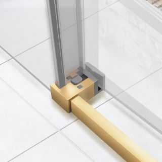 Душевой уголок Vincea Slim Soft VSR-1SS9015CLG, 1500*900, брашированное золото, стекло прозрачное