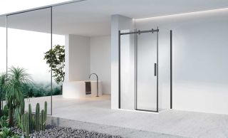 Душевой уголок Vincea Como-N VSR-4CN9012CLB, 1200*900, черный, стекло прозрачное