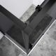 Душевой уголок Vincea Slim-N VSR-4SN8013CGB, 1300*800, черный, стекло тонированное