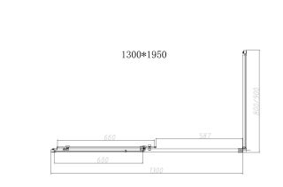 Душевой уголок Vincea Slim-N VSR-4SN8013CL, 1300*800, хром, стекло прозрачное