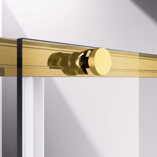 Душевой уголок Vincea Slim-N VSR-4SN9011CLG, 1100*900, брашированное золото, стекло прозрачное