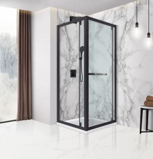 Душевой уголок Vincea City VSS-2ST9090CLB-R 90x 90 см