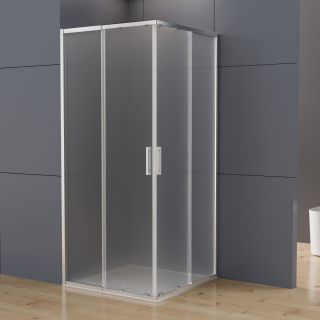 Душевой уголок Vincea Rapid-N VSS-3RN9090E10MT, (800-900)x(800-900), хром, стекло текстурное