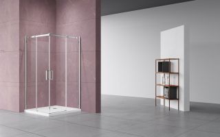 Душевой уголок Vincea Dice VSS-4D900CL, 900*900, хром, стекло прозрачное